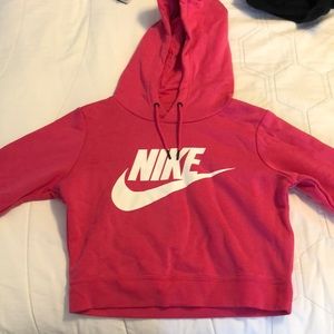 Nike cropped sweatshirt - pink